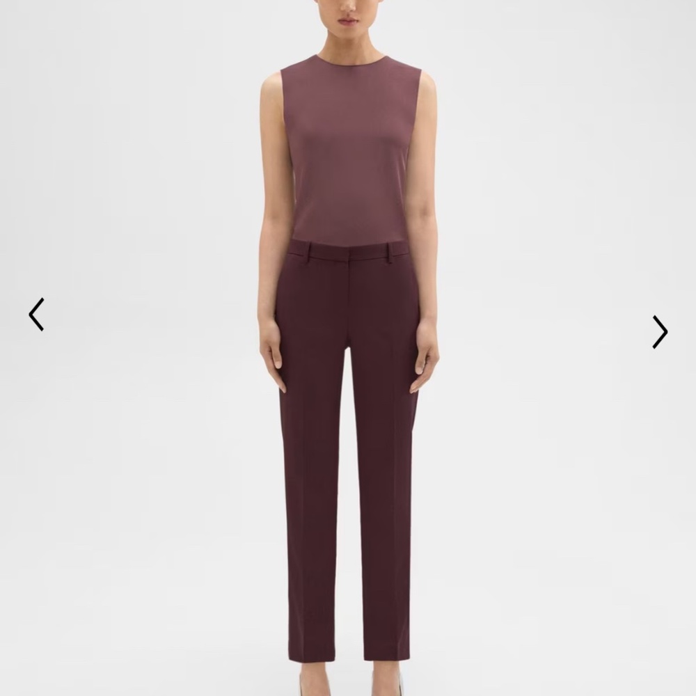 Theory Wool Purple Pants